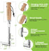 WORKPRO Crack Weeder, 12" Stainless Steel Crevice Tool with Beech Wood Handle for Garden Lawn