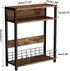 3 UTMZ001H IBUYKE Narrow Side Table with Storage Shelf, Tier End Table,Modern Sofa Table,Small Nightstand with Magazine