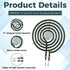 Romalon WB30M1 Electric Stove Burner Replacement for 6 Inch Surface Element, Fits GE Hot-point Ken-more Range