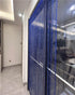 ave split Decorative Door String Curtain Wall Panel, Fringe Window Room Divider, 100cm*200cm, Royal Blue