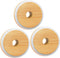 Mason Jar Lids with Straw Hole, 2.76inch Bamboo Lids for Regular Mouth Drinking Jars (3 Pack)
