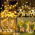 WFGGEH 10ft 20 Snowflake String Lights, LED USB Powered Snowflake Fairy String Lights Warm White for Christmas Birthday