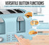 OVENTE 4-Slice Toaster with Extra Wide Slots, 6-Shade Browning Setting, 1400W Countertop Toaster, Light Blue TS4410LBL