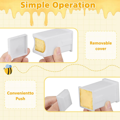 Roucerlin (1) Butter Spreader, Corn Cob Butter Dispenser with Built-In Cover, Butter Stick Holder, Butter Applicator
