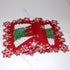 36 inches Christmas Tree Table Runner Embroidered Xmas Red White Snowflakes Runners Snow Decorations Long Coutout
