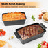 4 Pack Nonstick Meatloaf Pan with Drain Tray, 9x5 Inch Bakeware Pan for Oven Baking Bread and Roasting Meat