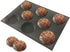 Bluedrop Silicone Hamburger Bread Forms, Perforated Bakery Molds, Non Stick Baking Sheets Fit Half Pan Size