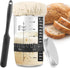 Sourdough Starter Kit - Sourdough Starter Jar with Date Marked Feeding Band, Thermometer, Cloth Cover & Metal Lid