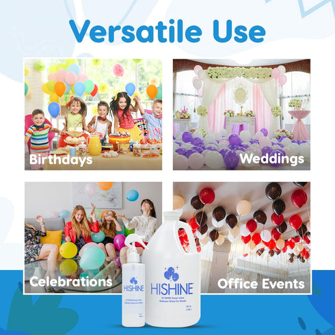 Hi-Shine Balloon Spray 8 oz - Instant Gloss & Vibrant Finish for Party Decor, Easy Application, Long-Lasting Results