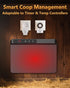 2025 200 TIMEBAL Smart Chicken Coop Heater with Adjustable Temperature Remote Control, Watts Radiant Heat Flat Panel