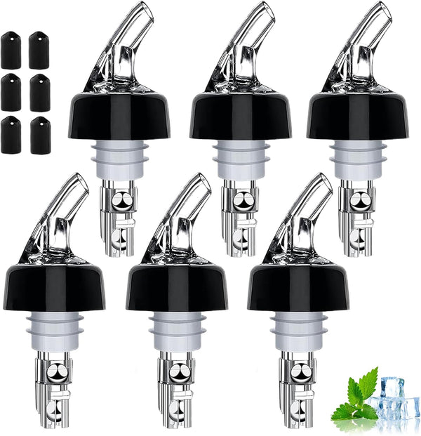 Automatic Measured Bottle Pourer -1 oz (about 30 mL) Set of 6,Pour