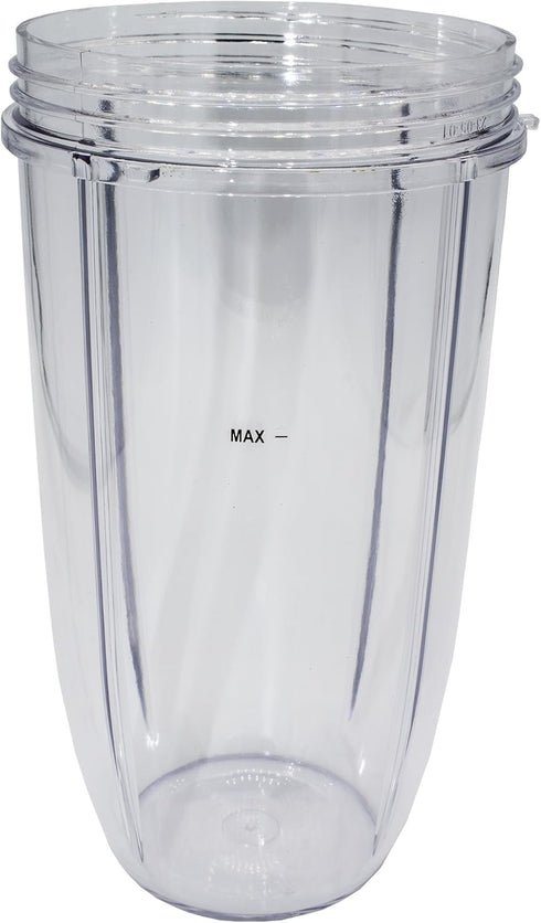 Blendin Replacement Parts for Nutribullet 600W, 900W, Includes 2 Colossal Cups and 2 Flip Top Lids