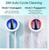 Upgraded UV Toothbrush Cleaner Holder, Toothbrush Holders Wall Mounted, Electric Toothbrush Holder for Bathroom, LED