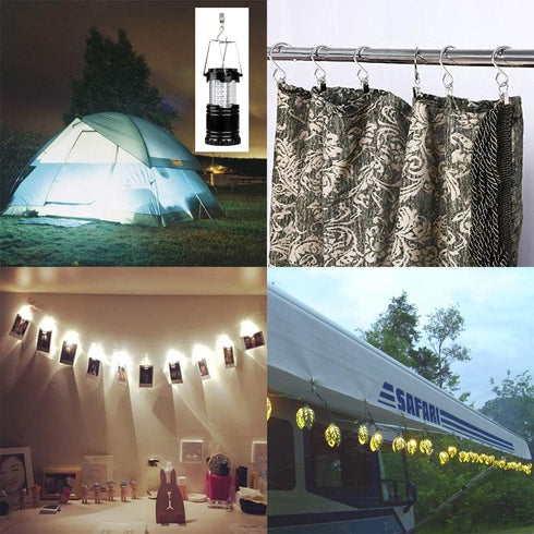 30 Pack Gutter Hangers for Lights String Light Clips Patio Light Clips Awning Light Clips String Light Hangers Clip