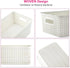AREYZIN Plastic Storage Baskets with Lid, 6 Pack Lidded Organizing Containers for Shelves & Drawers
