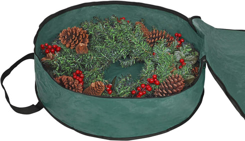 ProPik Christmas Wreath Storage Bag - 36" Holiday Container with Heavy Duty Handles, Tear Resistant