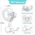 VIS'V Suction Cup Razor Holder, Shower Suction Hooks for His and Hers, Removable and Reusable, Clear, 4 Pcs.