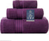 COZYART Luxury Purple Bath Towels Set, Turkish Cotton Hotel Large Towels for