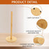 Wooden Paper Towel Holder Stand (4 Pcs), Non-Slip Countertop Paper Roll Holder for Kitchen Countertop and Table