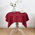 Viiamacki 2PCS Burgundy Square Small Tablecloth, 24 x 24 Inch, Stain and Wrinkle