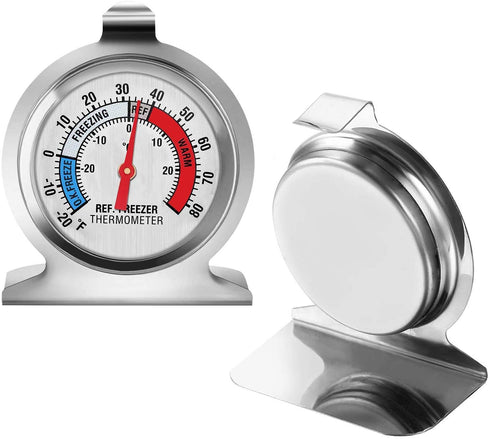 Refrigerator Thermometer, Large Dial Freezer Thermometer, Classic Series Temperature Thermometer for Refrigerator
