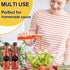 5 oz, 24 Pack Woozy gmisun Hot Sauce Bottles Vanilla Extract Bottles with Shrink Capsules, Glass Bottle with Labels
