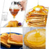 Squeeze Honey Dispenser, Plastic No Drip Maple Syrup Container, Juice Jar Bee Drip Dispenser, Honey Pot with Stand,