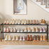 LUKYTOWER Extra Long Shoe Rack 2 Tier Shoe Storage Organizer Wide Stackable