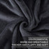 Fleece Blanket Queen Size for All Season 350GSM - Premium Lightweight Anti-Static Throw for Queen/Full Size Bed, Dark