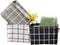 AARAINBOW 3 Packs Storage Basket Bins | Canvas Mini Storage Cubes for Makeup, Baby Toys, Books | Black+White+Gray