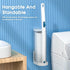Disposable Toilet Brush with 48 PCS Refills - Toilet Cleaning System, Brush, Storage Caddy, and Refill Heads for