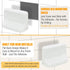 4x4 Inch Shower Wall Soap Holder & Ceramic Soap Dish - Fits & Any Tile Walls, Heavy-Duty Flat-Back Design with Drainage