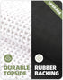 Color&Geometry Chenille Rubber Backed Bathroom Rugs - Non Slip, Absorbent, Quick Dry, Washable, 17"x29.5" Standard Bath
