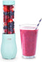 Dash Mighty Mini Compact Personal Bottle Blender, 10 oz with Travel Lid, Aqua