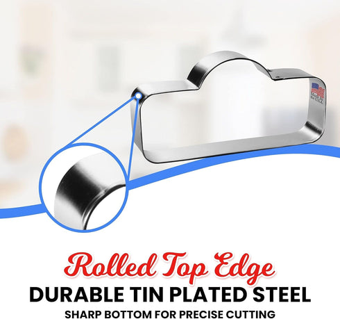 Street Sign Plaque Cookie Cutter, 4.5 Inch - Made in the USA, Foose Cookie Cutters Tin Plated Steel Mold
