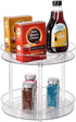 Clear Lazy Susan Organizer, Rotating Makeup Organizer for Vanity, Spice Rack Kitchen Cabinet Organizers and Storage
