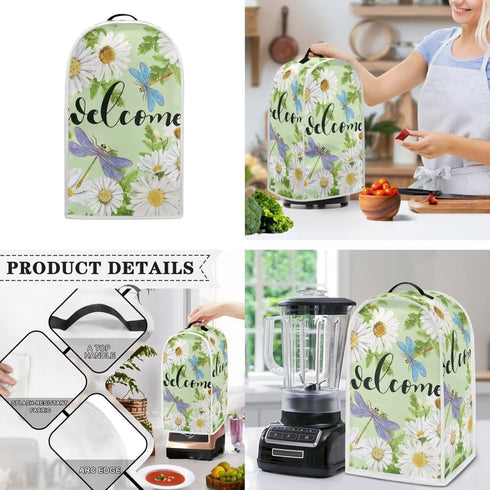 Daisy Dragonfly 2 Slice Toaster Covers - Kitchen Appliance Covers for Blender & Coffee Maker to Keep Clean & Safe