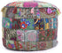 The Harry Creations Decorative Patchwork Comfortable Indian Ottoman Ethnic Cotton Cushion Bean Bag Designs Floor