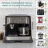 Appliance Slider, Wooden Sliding Tray for Coffee Maker, Kitchen Caddy Rolling Tray, Classic Black