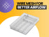 YBM Home Metal Silverware Organizer for In-Drawer Cutlery Storage, 3 Compartment Mesh Flatware Tray for Kitchen Utensils