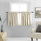 DONREN 24 Inch Curtain Tiers, Room Darkening Rod Pocket Valance Curtains for Small Windows (30 W x 24 L, 2 Panels,