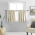 DONREN 24 Inch Curtain Tiers, Room Darkening Rod Pocket Valance Curtains for Small Windows (30 W x 24 L, 2 Panels,