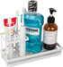 Carbon Steel Toothbrush Holders for Bathrooms, Electric Toothbrush and Toothpaste Organizer for Countertop, Shower,