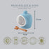 Wm Bartleet & Sons Traditional Porcelain Small Salt Pig, Blue, with Wooden Salt Serving Spoon