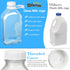 4 Pack 2 1/2 2 64 Oz Syntic Qt Glass Milk Bottles with Handle and Airtight Reusable Screw Lids, Gal Glass Water & Juice
