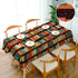 Swono 52x 70 Inch Book Shelf Tablecloth Retro Bookshelf Literature Books Rectangle Table Cloth Washable Plaid Table