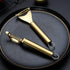 Gold Potato Vegetable and Fruit Peelers, Kyraton Titanium Gold Plating Stainless Steel Set of 2, Sharp Blade