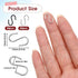 100 Pcs 1/2 Inch Mini S Hooks for Hanging Small S Hooks Connectors Stainless Steel S Shaped Hooks with Storage Box for DIY Crafts Hanging Jewelry Key Chain Tags(Black, Silver)