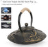 Set 4 Set, 26 oz Ufine Koi Fish Cast Iron Teapot Stove Top Tea Kettle with Cups Japanese Style Tetsubin Tea Gift