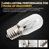 Seentech Microwave Oven Bulbs - Model 8206232A, 125V 40W E17 Base for Under Hood and Lava Lamps